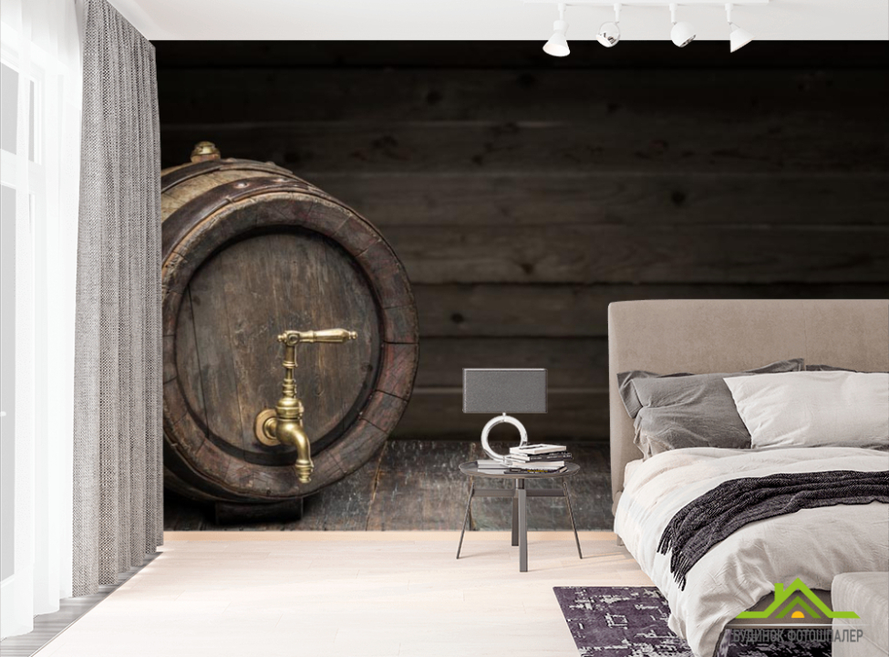 выбрать Фотообои бочка с краником Фотообои Еда и напитки на стену