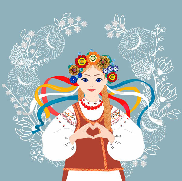 Фотошпалери Україночка