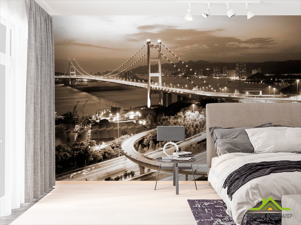 Фотошпалери Розв'язка біля мосту