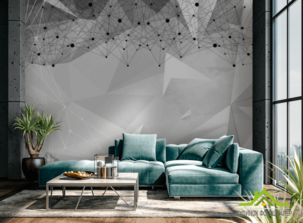 выбрать Фотошпалери полігон 3д Фотошпалери різні на стіну