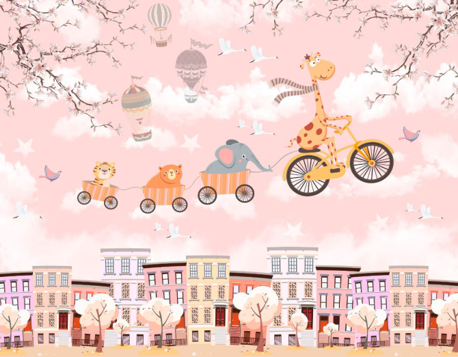 Фотошпалери Жирафик і його команда