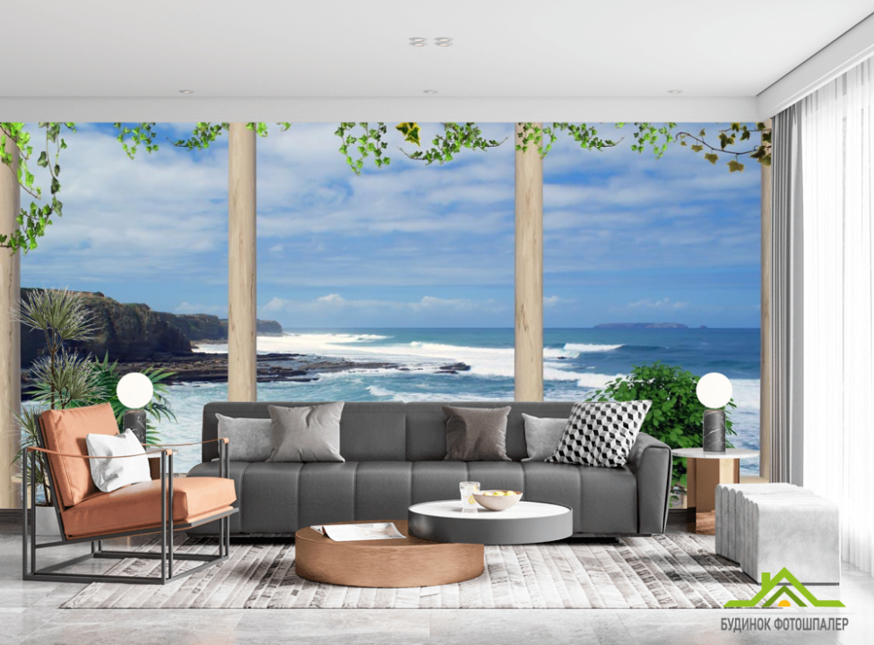 выбрать Фотошпалери Вид на море Фотошпалери Фрески на стіну