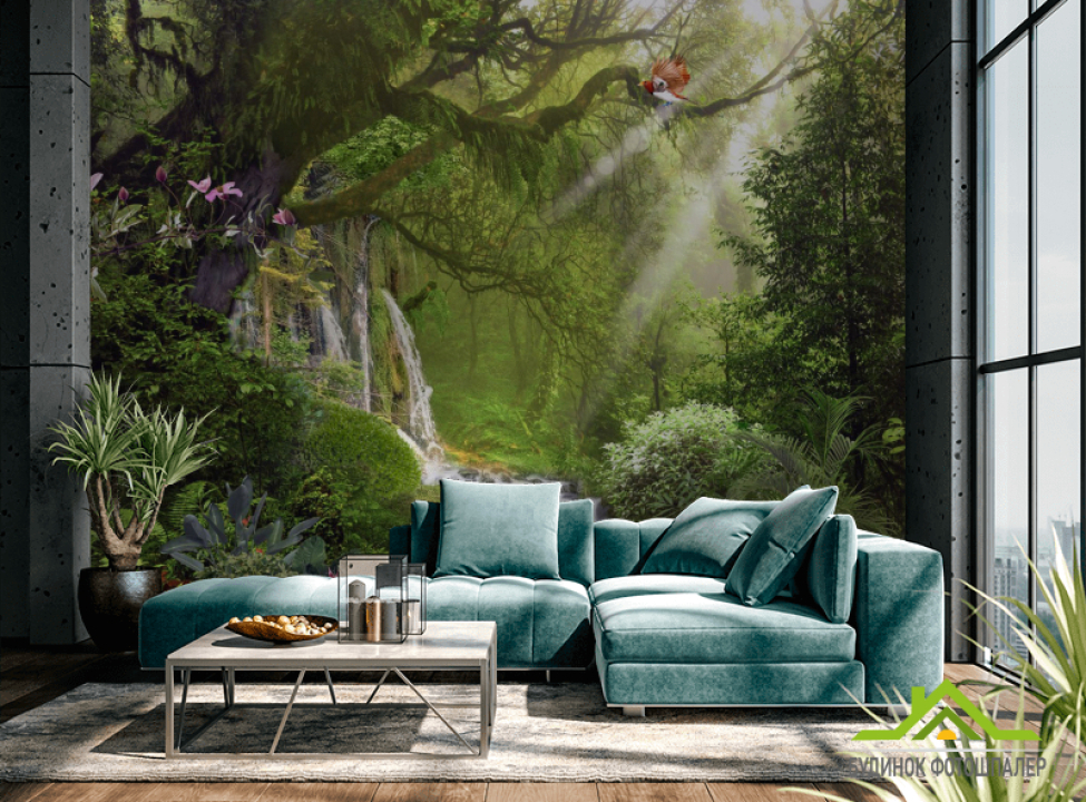 выбрать Фотошпалери 3Д водоспад Фотошпалери Природа на стіну