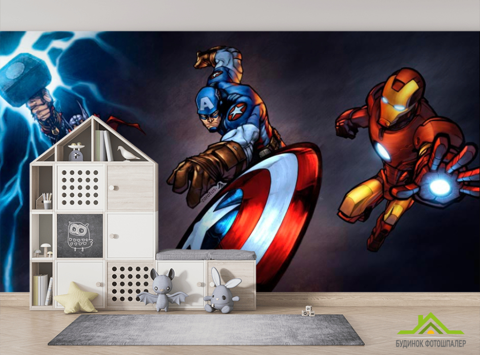 выбрать Фотообои Мстители. Часть 1. Фотообои Мстители на стену
