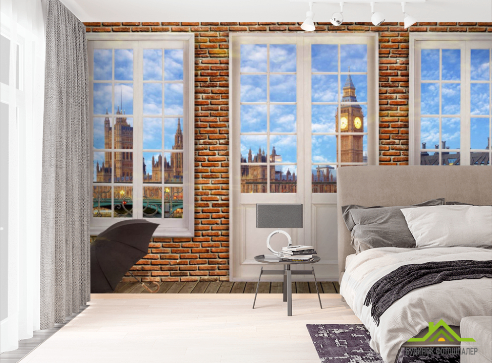 выбрать Фотообои Вид из окна на Биг Бен Фотообои Вид из окна на стену
