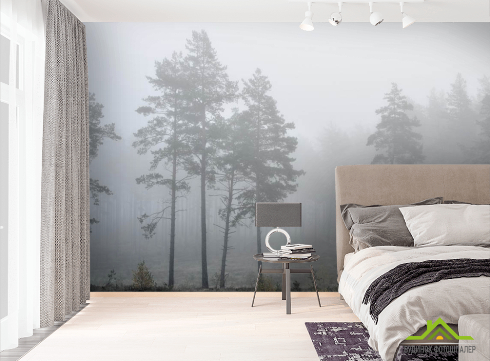 выбрать Фотообои туманный лес Фотообои Природа на стену