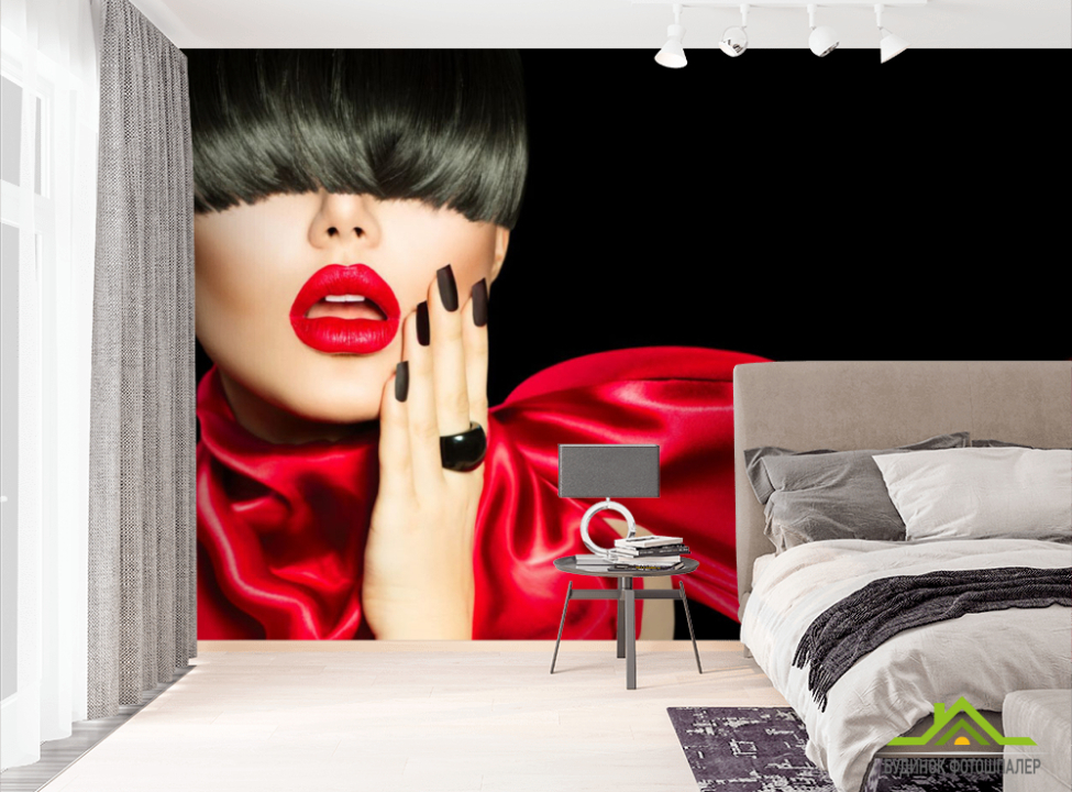 выбрать Фотообои девушка Фотообои в салон красоты на стену