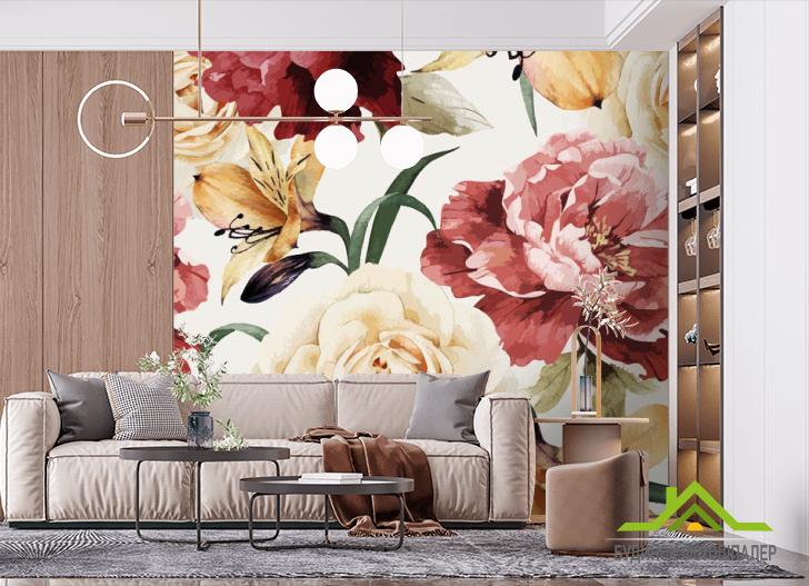 Фотошпалери півонії