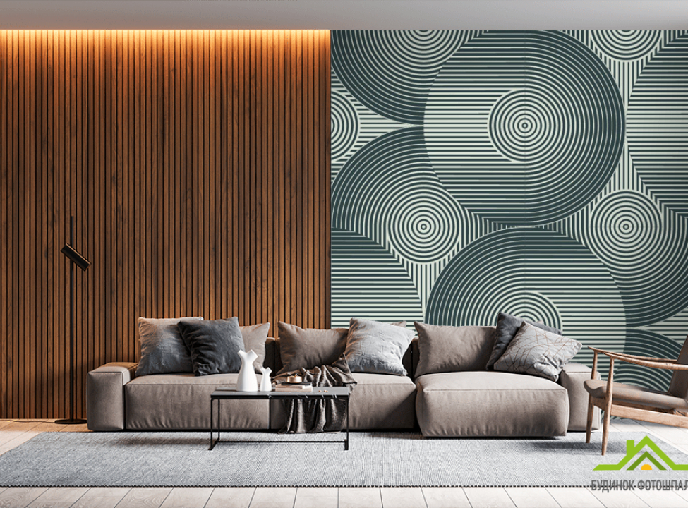 выбрать Фотообои 3д круги Фотообои Хай Тек на стену