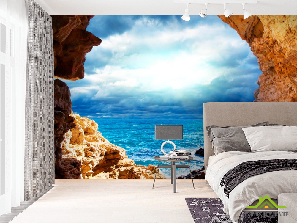 Фотошпалери Скеля і бухта