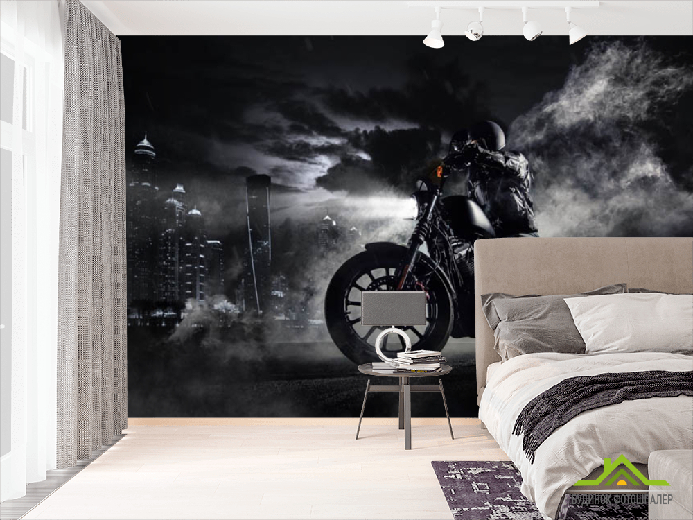 Фотошпалери мотоцикліст