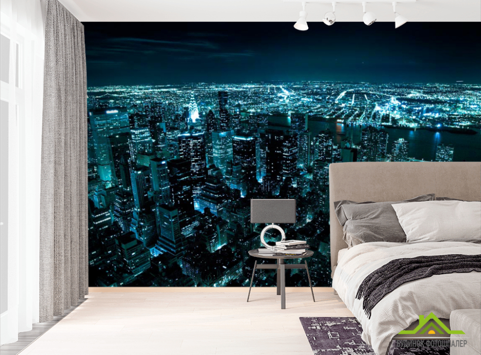 выбрать Фотошпалери Нічне місто Фотошпалери Сучасний місто на стіну