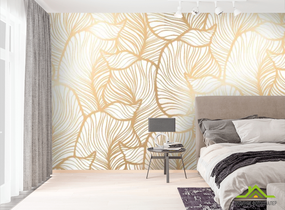 выбрать Фотошпалери Золоті листя Фотошпалери Модерн на стіну