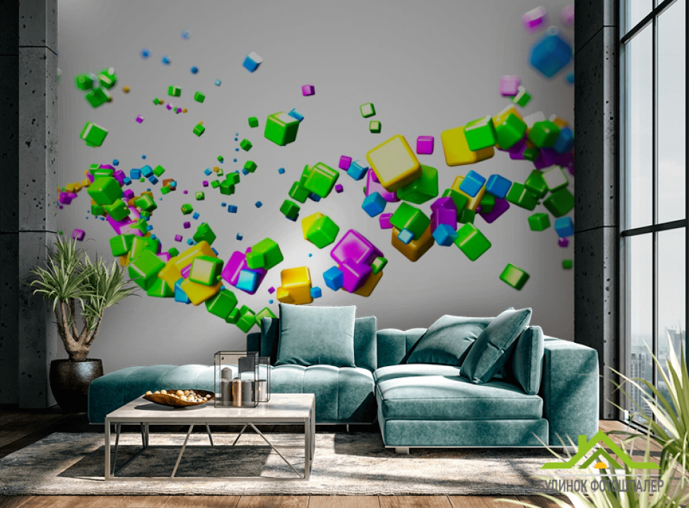выбрать Фотообои Кубы Фотообои Геометрия на стену