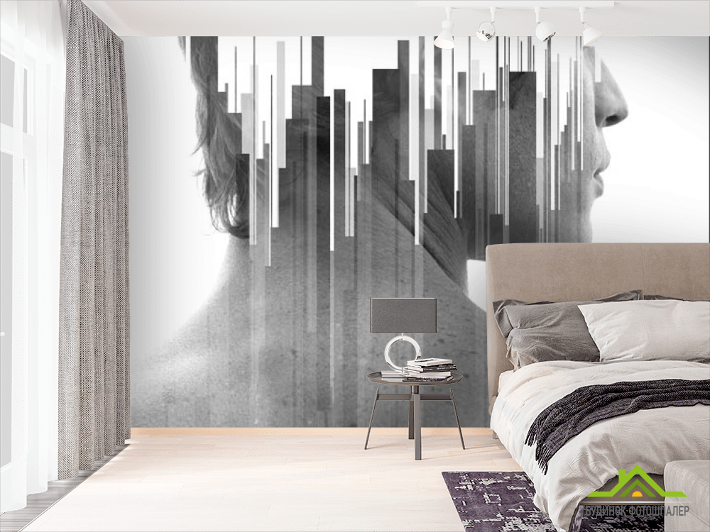 Фотошпалери Дівчина в стилі лофт